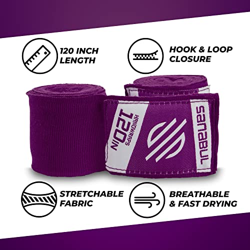 Sanabul Elastic 120 Inch Boxing Hand Wraps (Purple, 120 Inch) #TOP2