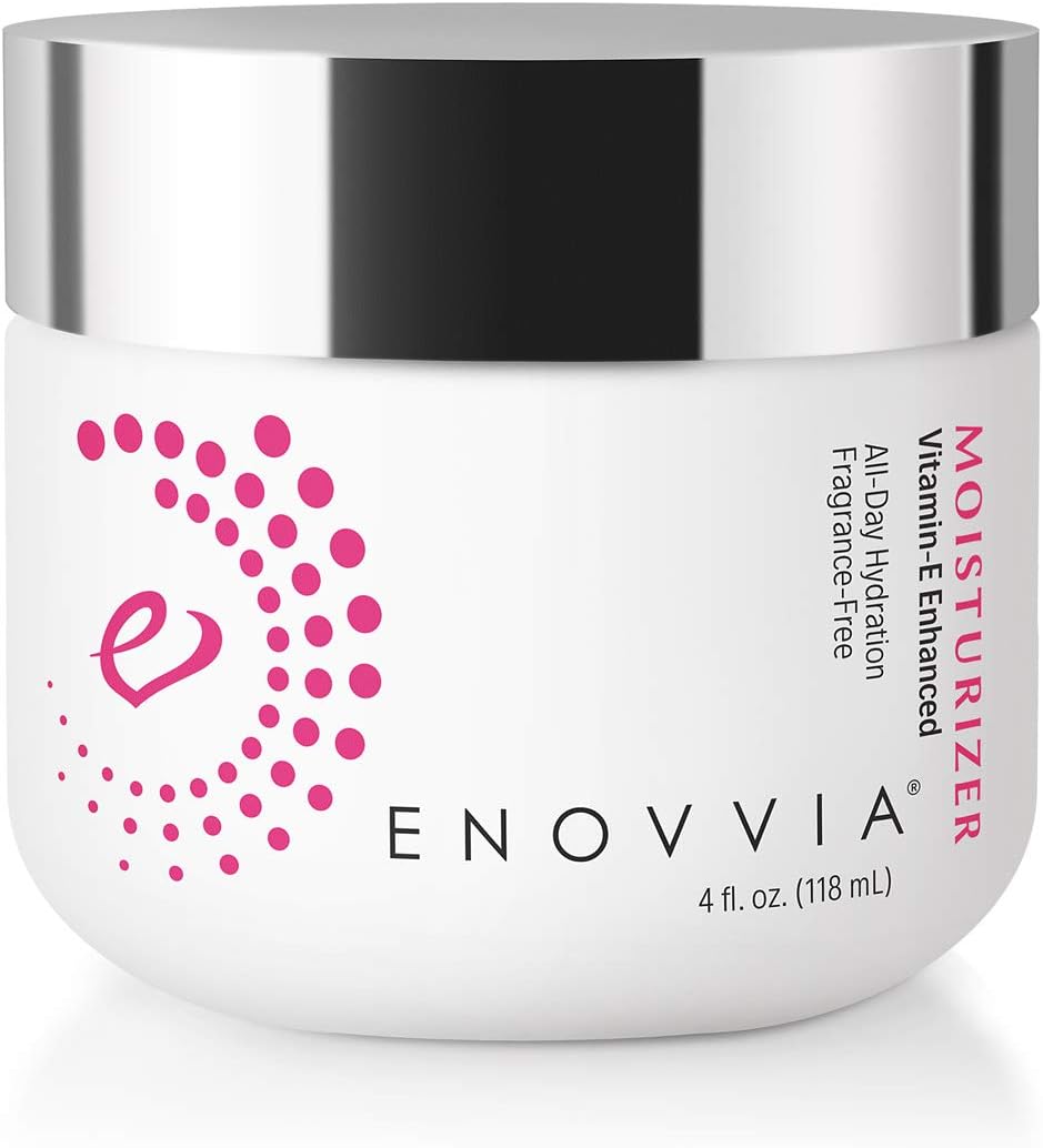 Enovvia Face Moisturizer, Daily Hydrating, Natural Formula for Dry or Sensitive Skin, Unscented, Anti Aging and Anti-Wrinkle Formula (4 Ounces)
