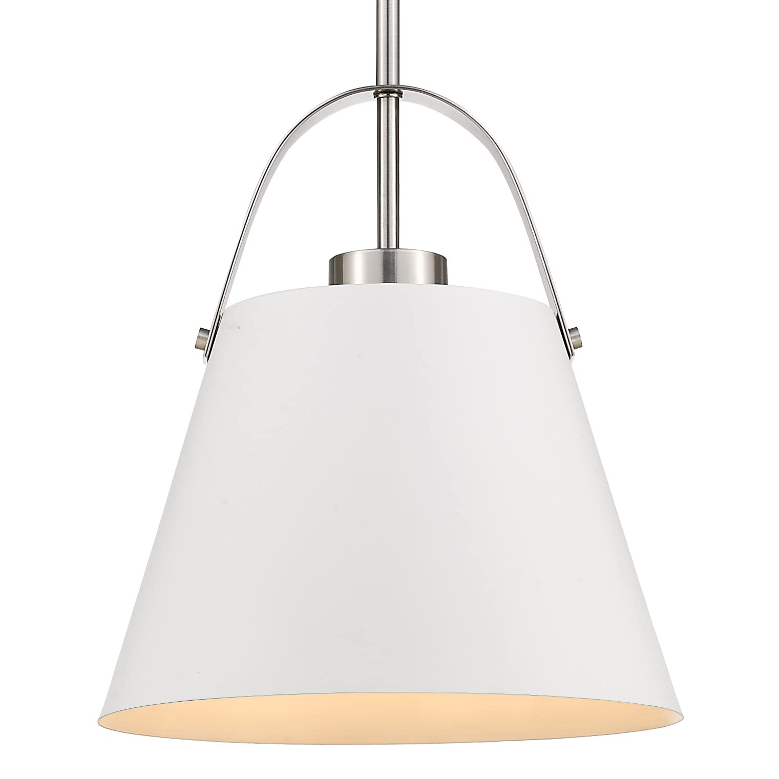 Z-Lite1 Light Pendant 726P-MW+BN, Nickel, 13" Round