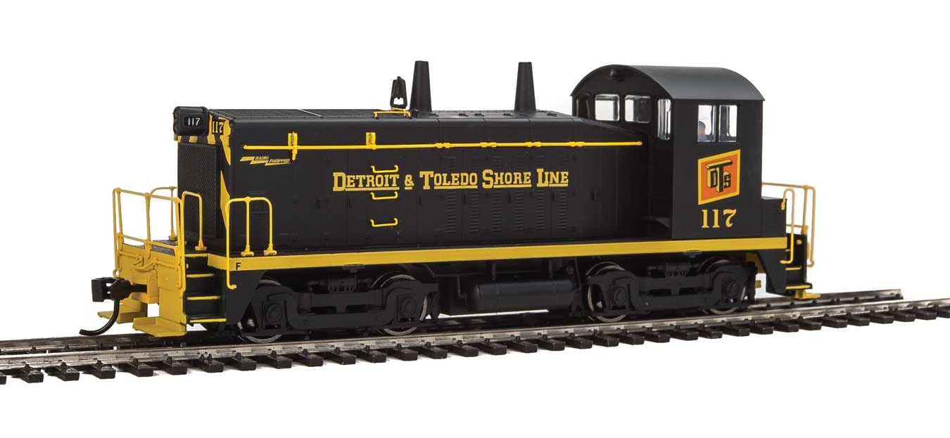 Walthers Mainline HO Scale 1/87 EMD SW7 - ESU Sound & DCC - Detroit & Toledo Shore Line #117 (Black, Yellow, red)