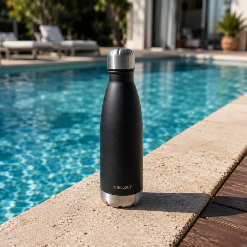Image of CHILLOUT LIFE 17oz Insulated Stainless Steel Water Bottles, Leak Proof