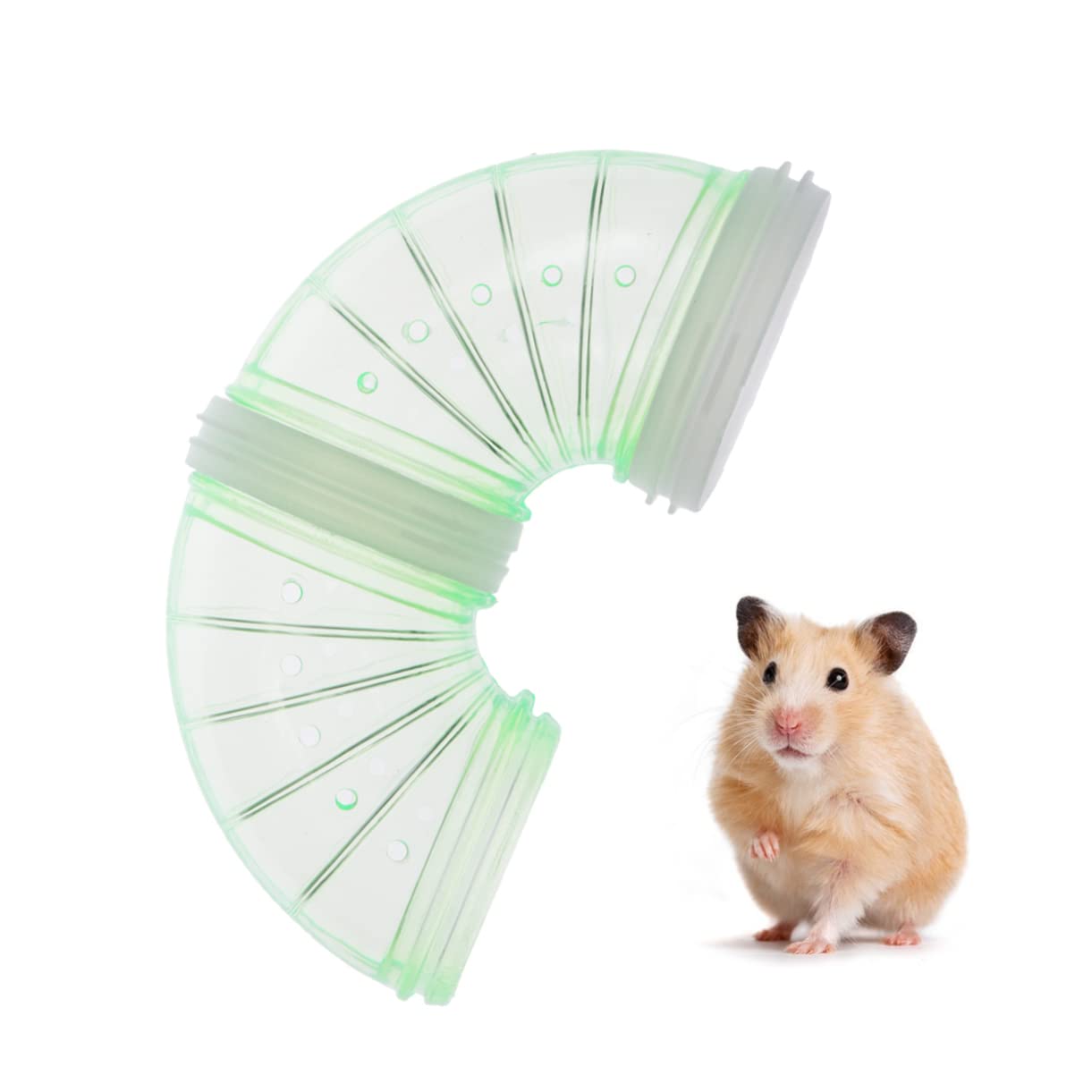 Hamsterspielzeug Außen Sportröhre 9 Stück Pp, Verbindbar für Hamster