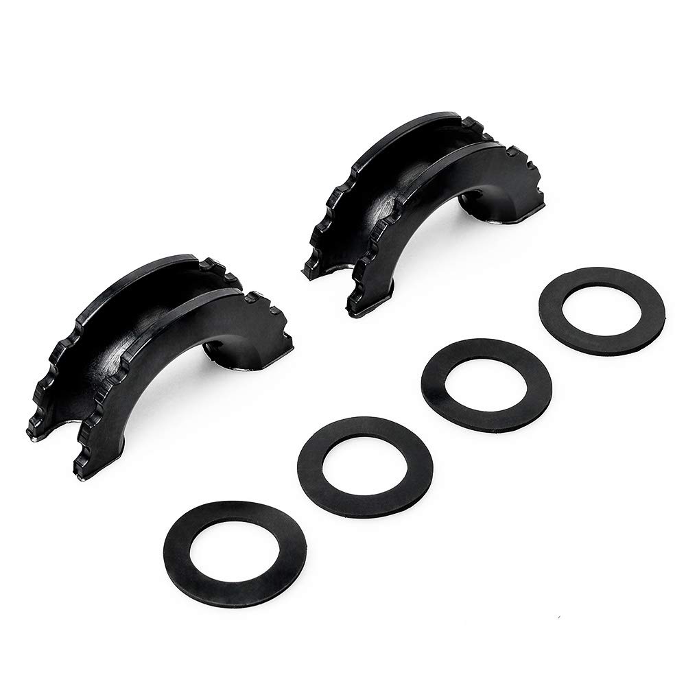 Isolateurs De Manille En Caoutchouc - Lot De 2 + 4 Rondelles Pour Réduire Le Bruit Et Protéger L'Attelage (1,9 Cm)