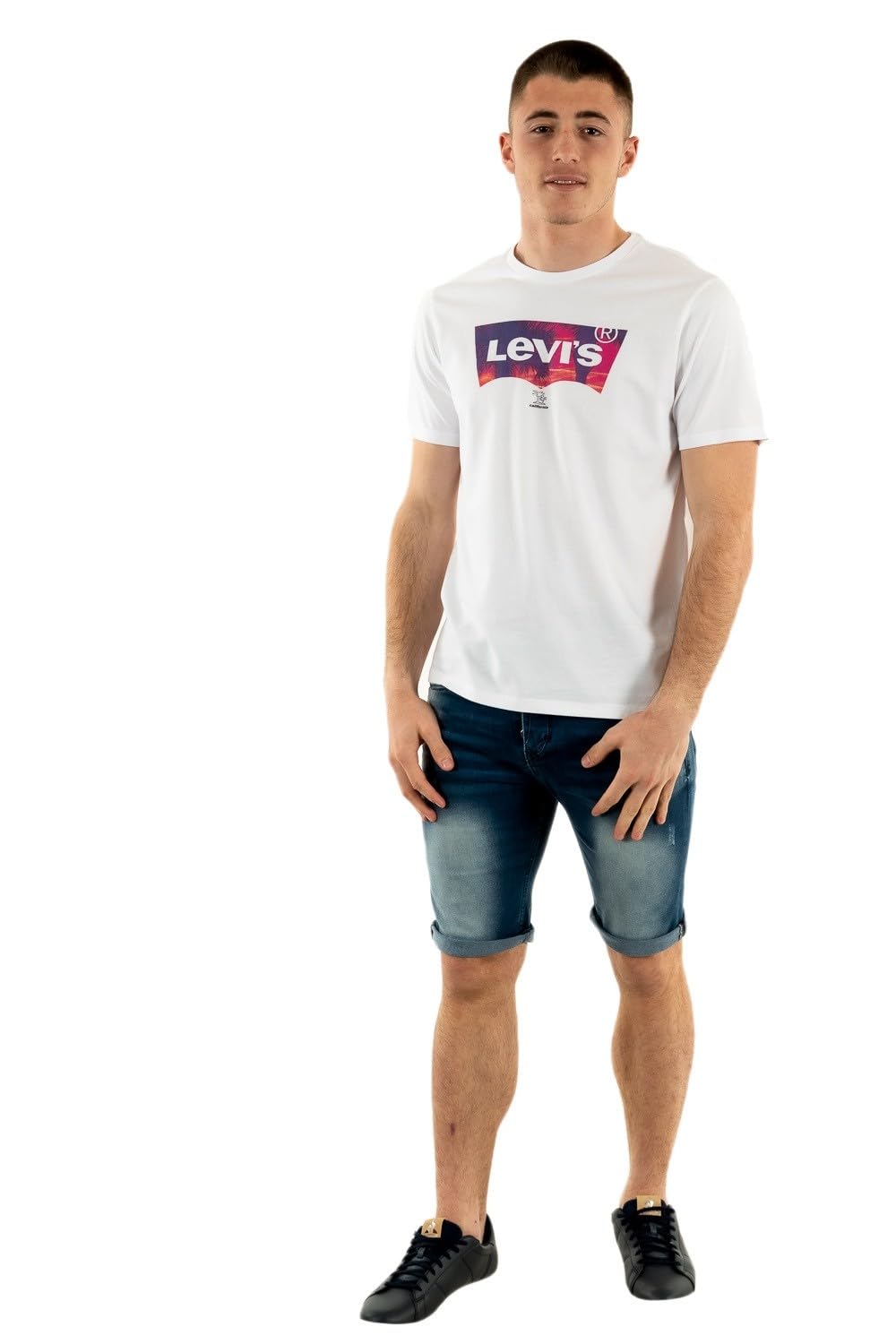 Levi's Levi´S - Camiseta BW Palm Fill Levi´S 22491 1119 - Camiseta Manga Corta para Hombre Logo Palmeras
