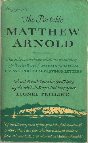 The Portable Matthew Arnold B000LZ8MRC Book Cover