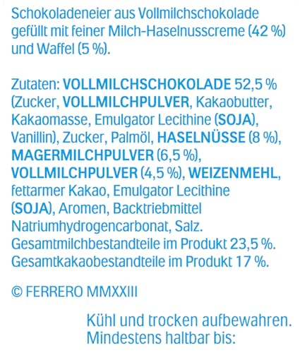 kinder bueno Eggs – gefüllte Schokoladen-Eier zu Weihnachten – 80g