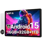 Android 15 Tablet 10 Inch, 16GB RAM 32GB ROM 1TB Expandable, Fast WiFi 6 &amp; BT 5.4 Electronics Tab...