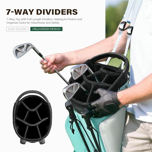 uniHimal 7-Way Lightweight Golf Stand Bag