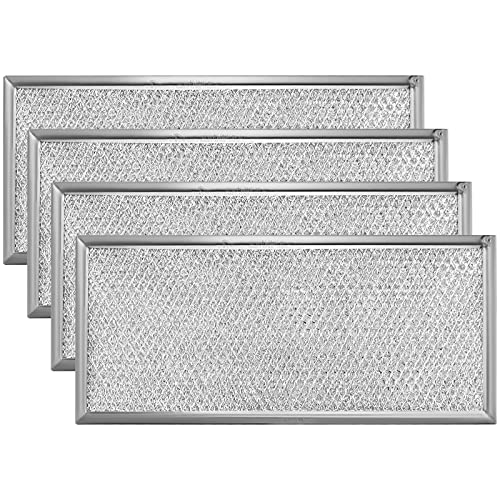 Image of Fits for Whirlpool W10208631A Microwave Grease Filter (4 Pack) | Approx 13 inch x 6 inch Microwave Filter by AMI PARTS
