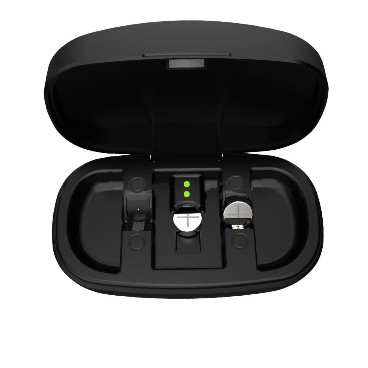 Chargeur de batterie pour appareils auditifs avec piles rechargeables pour appareils auditifs - Taille 675 - Chargeur de voyage pour appareils auditifs - 40 mAh
