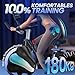 [2026 MODELL] Heimtrainer Fahrrad, DMASUN Ergometer Hometrainer Fahrrad mit Verstellbarem Magnetwiderstand, APP-Verbindung, Schwererem Schwungrad, LCD-Monitor, Höhenverstellbar, Fitnessbike Bis 180KG