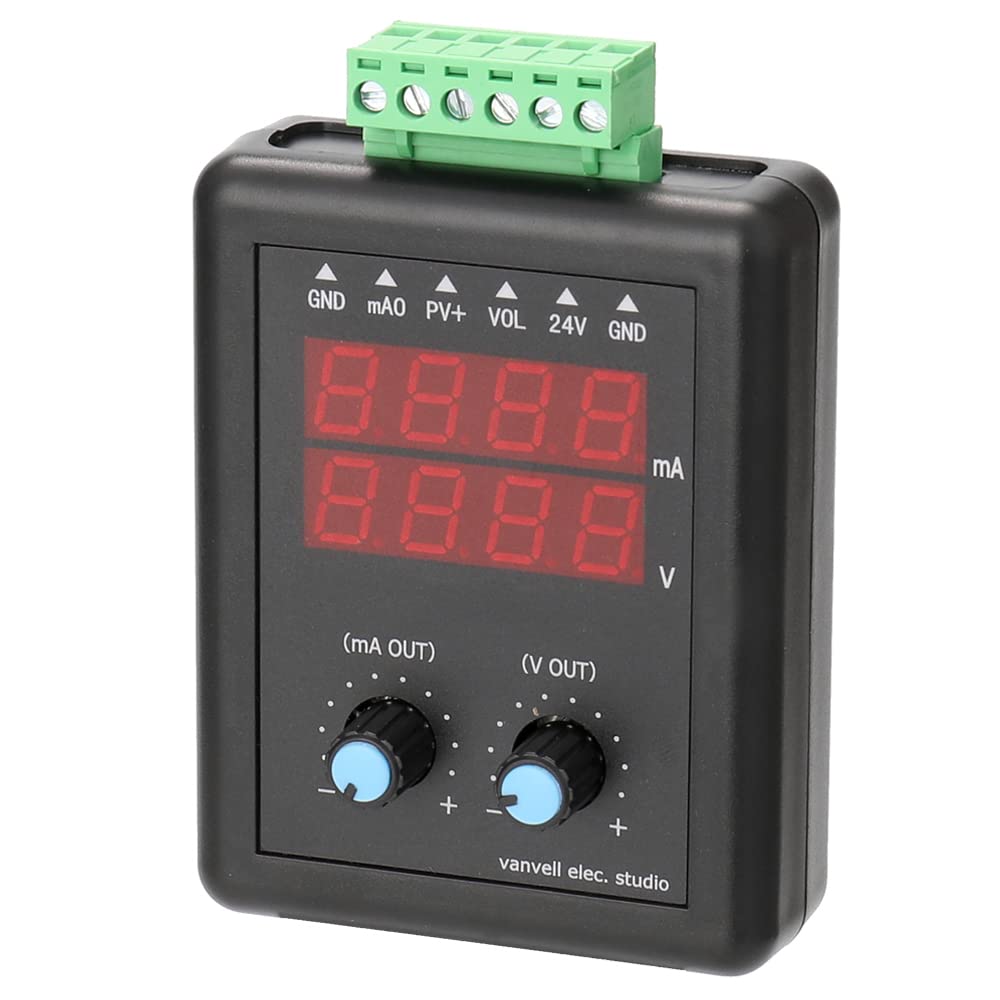 4-20mA Signal Generator, 4-20mA 0-10V Signal Generator 24V t Voltage Transmitter Signal Source Constant t Source with Display