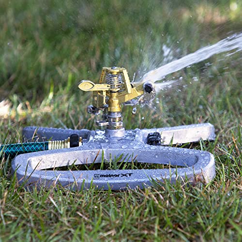 Melnor 65051-Amz Pulsating Sprinkler With Quickconnect Product Adapter Amazon Bundle, Xt Metal Base #TOP5