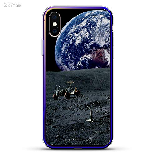 Space: Earth, Moon, Rover | Luxendary Gradient Series Clear Ultra Thin Silicone Case For Iphone Xs Max (6.5") In Sunrise Blue #TOP4