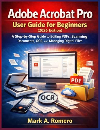  Adobe Acrobat Pro User Guide for Beginners (2026 Edition): A Step-by-Step Guide to Editing PDFs, Scanning Documents, OCR, and Managing Digital Files
