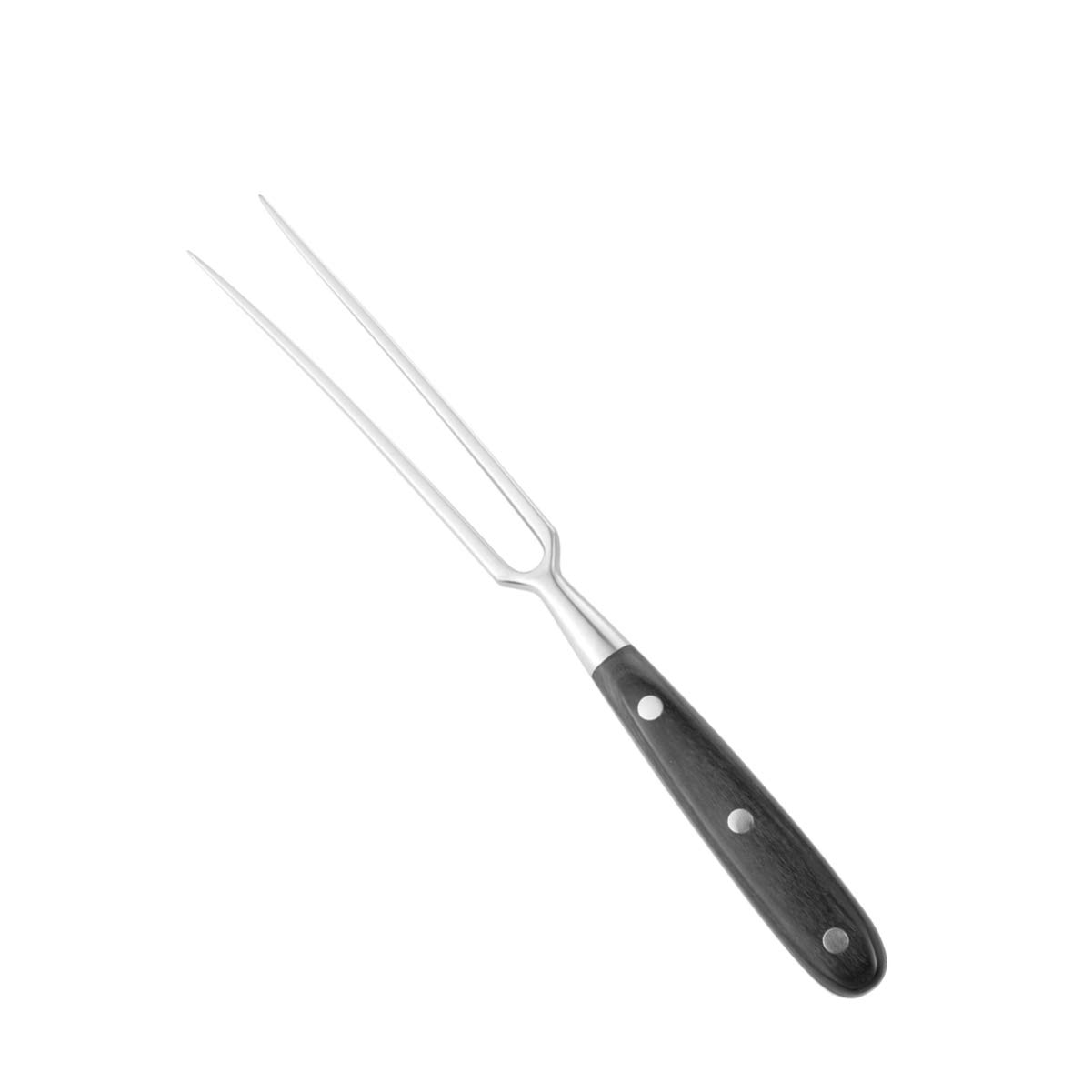 Grillzubehör, Tranchiergabel, Grillgabel, Edelstahl, Fleischbräter, Serviergabel, Holzgriff, for Campingküche, 30 cm, Rot(Black)