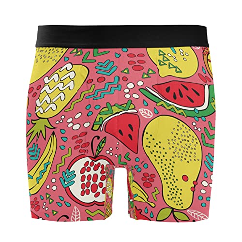 Bóxer para hombre confort diario en la oficina y gimnasio con estampado de fruta