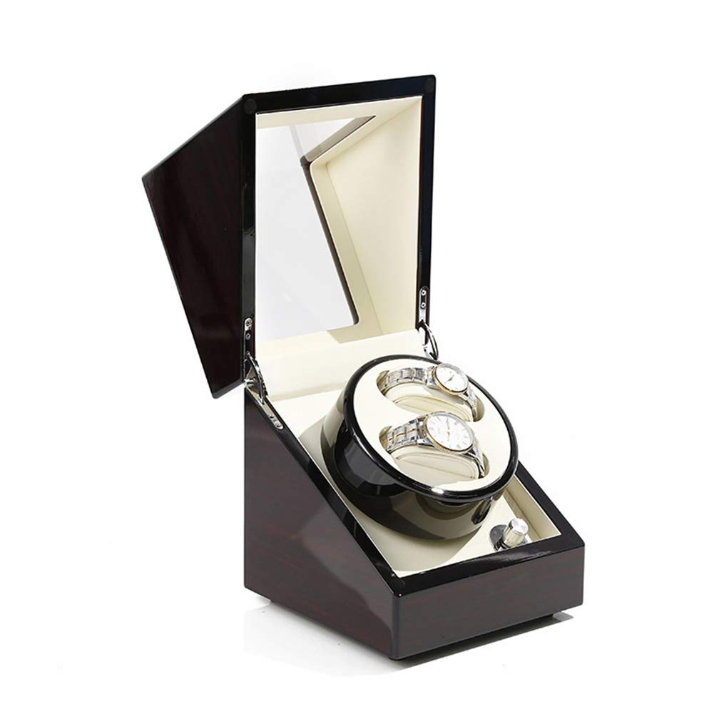 CGCSYZ Double Watch Winder Box With 5 Rotation Modes, Mute Motor, Dual Watches Rotation Storage Case Display Box For Automatic Mechanical Watches