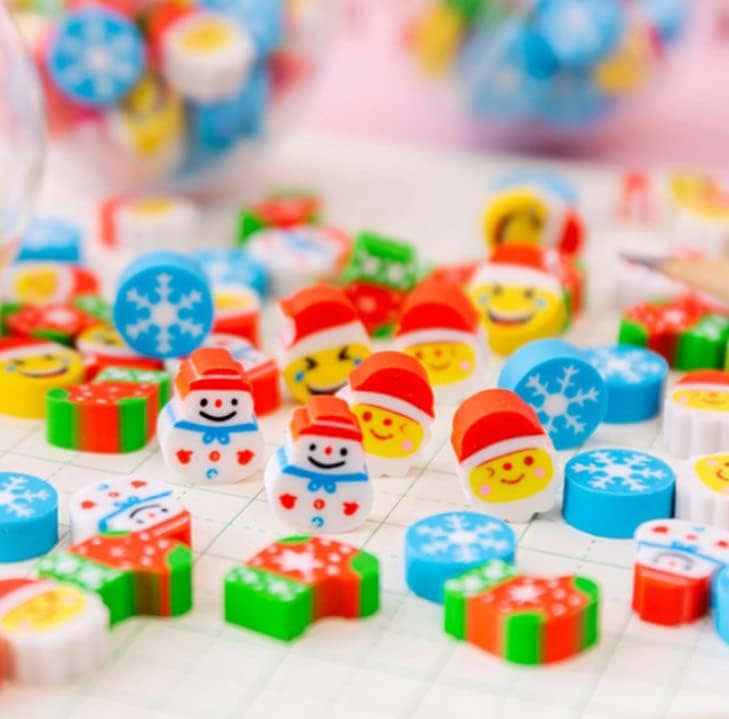 Miniatura 4 de 300 borradores de lápiz surtidos para niños, divertidos y lindos borradores de colección de animales de frutas a granel para el aula, premio