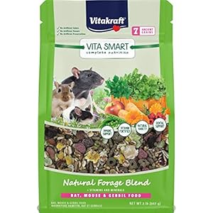 Vitakraft Vita Smart Rat and Mouse Food – Complete Nutrition – Premium Fortified Blend with Ancient Grains for Rats, Mice, and Gerbils