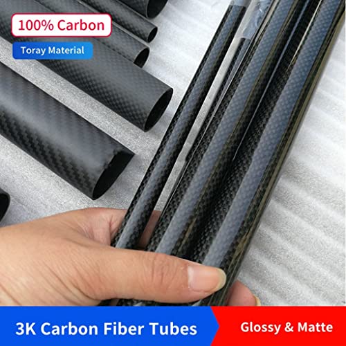 Tubo In Carbonio Con Diametro Di 30 Mm, Tubo In Fibra Di Carbonio CFK, 3 K, Lunghezza A Scelta (330 Mm - Foto 2