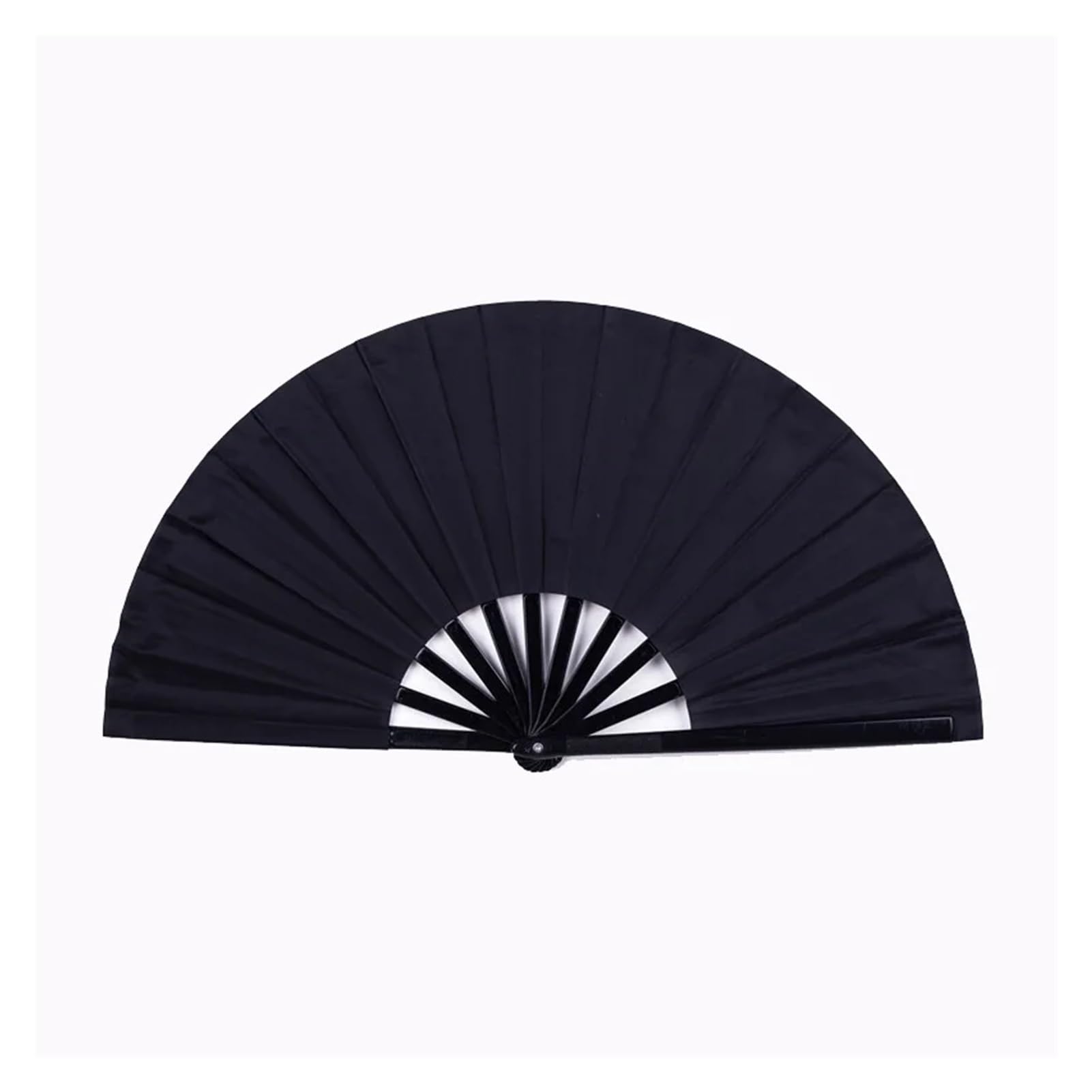DYMKIE Large Holographic Folding Hand Line Dance Popping Fan Clap Fans Line Dancing(Black)
