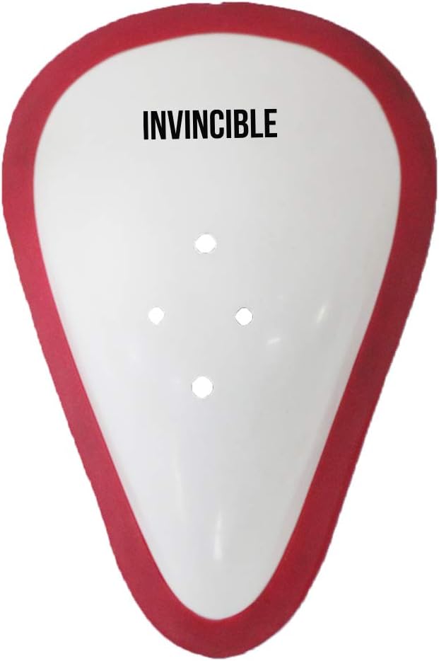Invincible Combat Abdominal Guard White Red