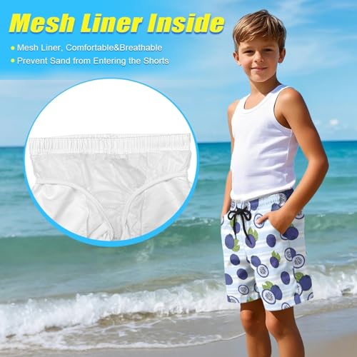 Boys Hawaiian Shorts for Kids Beach Pants with Pockets for Children4