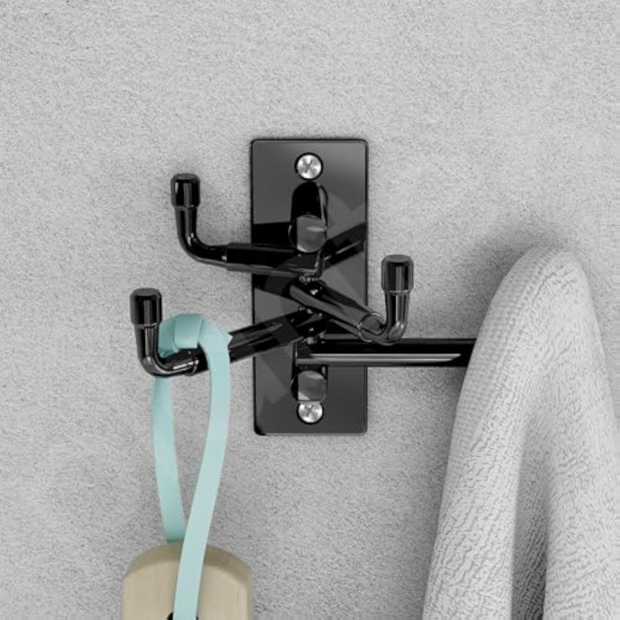 Stainless Steel Flexible Wall Hooks, Pack of 2