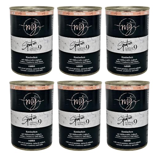 6 x 820g Królik 75% z batatami i miętą | mokra karma dla psa | alergia pokarmowa | My Signature
