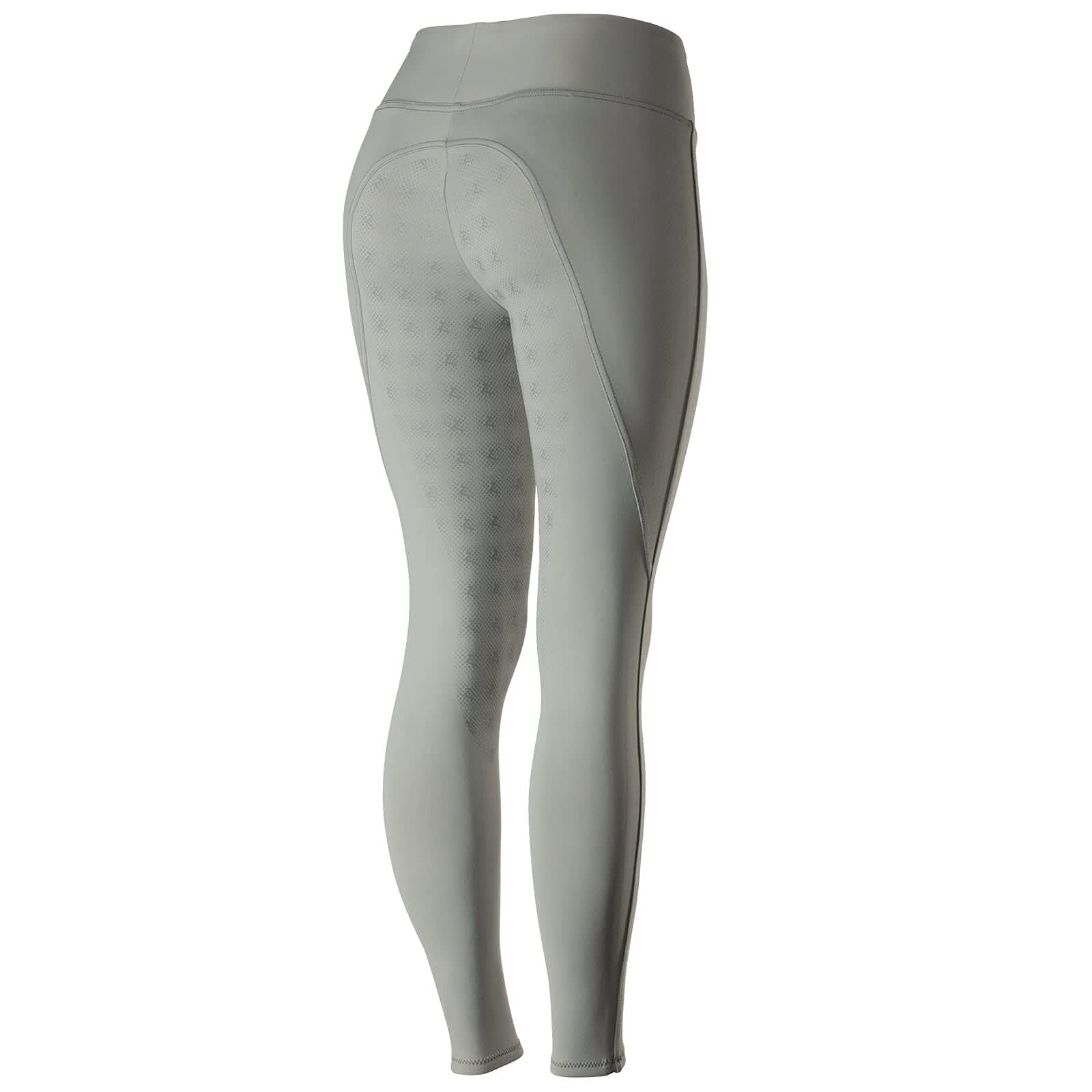HORZE Womens Juliet Hyper Flex Full Seat Tights - Steel Grey - 34