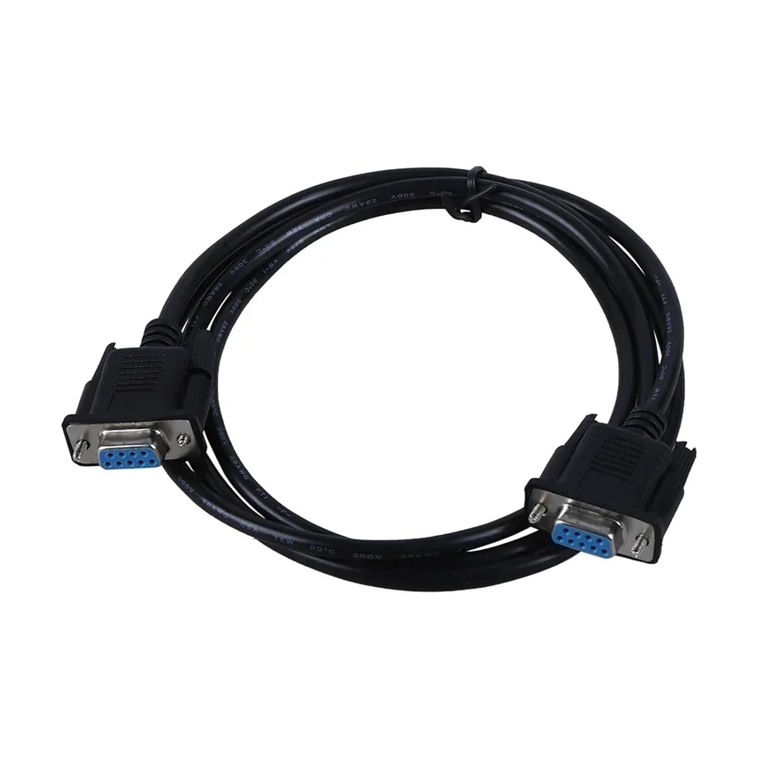 1pcs Extended Wires DB9 pin Serial Cable RS232 COM Wires DB9 Female to Female Convert Male to Female Direct Connection(Female to Female,1.5m)