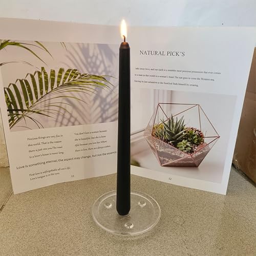 2 Pcs Clean Burn Halloween Candles for Dining Table Bedroom Party Basket - image 2