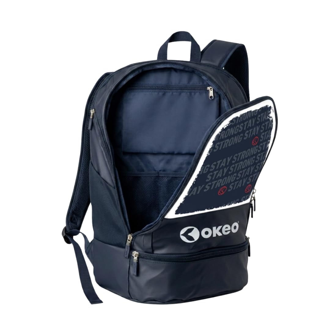 Okeo Zaino sportivo, Zaino capiente, Spazioso e funzionale, Tasca centrale, Tasche laterali, in varie fantasie, Studio sport e tempo libero, Fantasia (Strong)