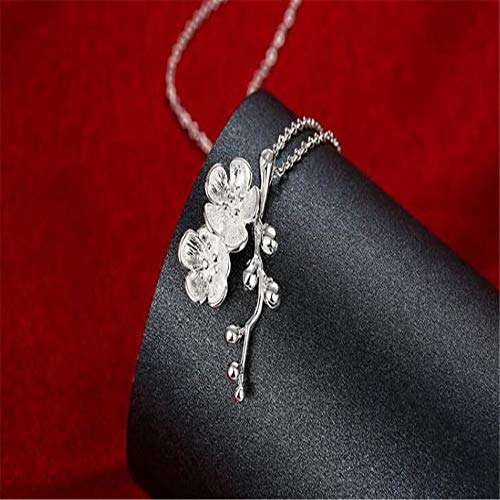 Collier pour dames de mode prune : Pendentif bijoux faits à la main pour fête 45CM - 4