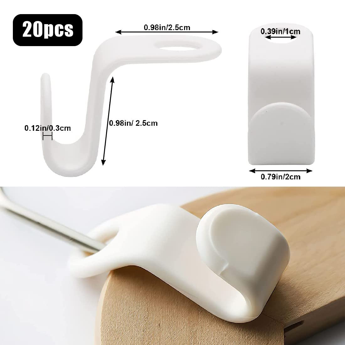 6/12 Pezzi Mini Appendiabiti Connettori Ganci A Cascata In