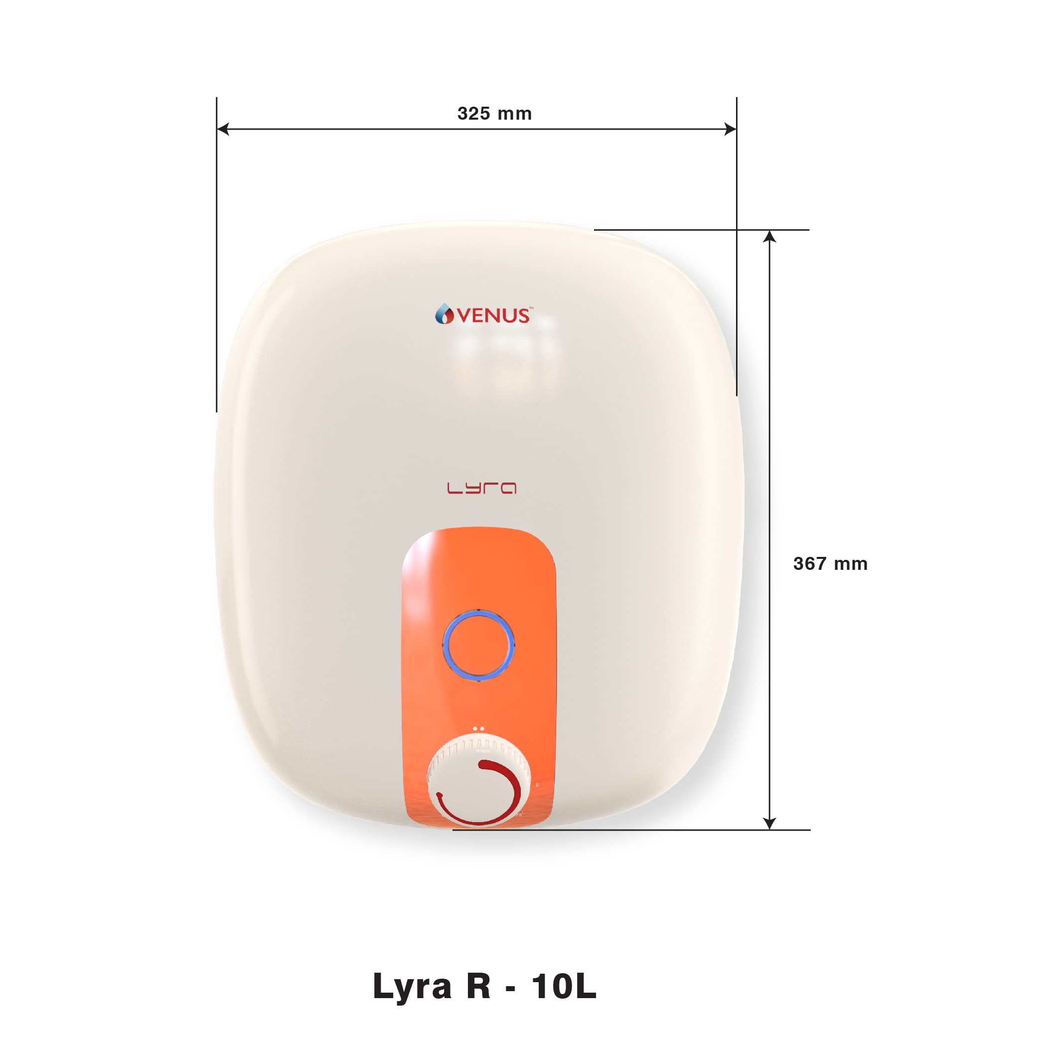 Buy Venus Lyra 10R 10-Litre Storage Water Heater (Ivory/Orange, BEE Star  Rating - 4 Stars) Online at Low Prices in India - Amazon.in