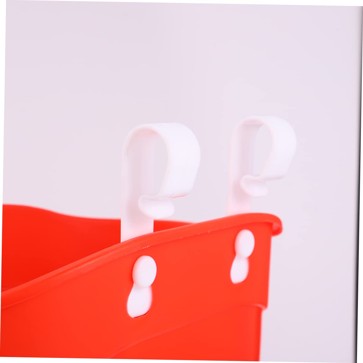 BESTonZON 1Pc Scooter Basket Durable Plastic Hanging Handlebar Basket for Bicycles Easy to Attach Convenient Storage for Essentials Boys and Red