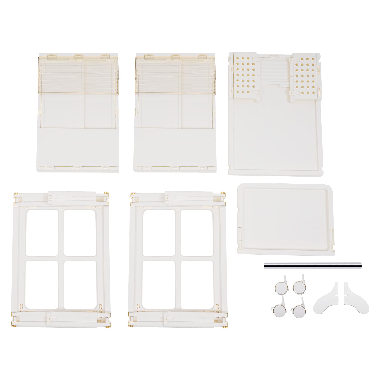 Carrello portaoggetti multifunzione con cassetti semitrasparenti, carrello da ufficio, per camera da letto, cucina, sala da pranzo, bagno, soggiorno, lavanderia, ufficio (36 x 49 x 75 cm)