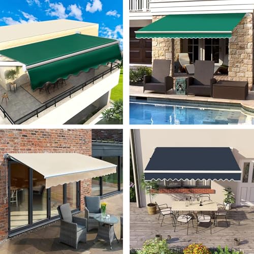 Tenda da sole articolata blu e bianca 2x1,5m impermeabile 4