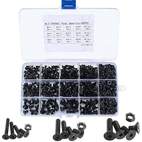 Juego de Tornillos y Tuercas de Cabeza Planas Cover