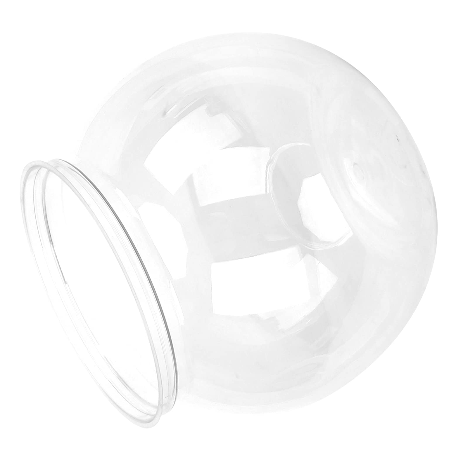 Pecera, Pecera de Plástico Redonda de Plástico Transparente, Pecera Pequeña, Pecera Betta, Resistente a Impactos, Acuario de Galones, Pecera para Estantería de Escritorio (Grande)
