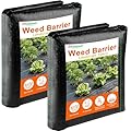 AMAGABELI GARDEN & HOME 3ft x 100ft 5.8oz Weed Barrier Landscape Fabric Garden Cloth Heavy Duty Weed Control Blocker Mat Gardening Ground Cover Durable Woven Geotextile Fabric Driveway Underlayment