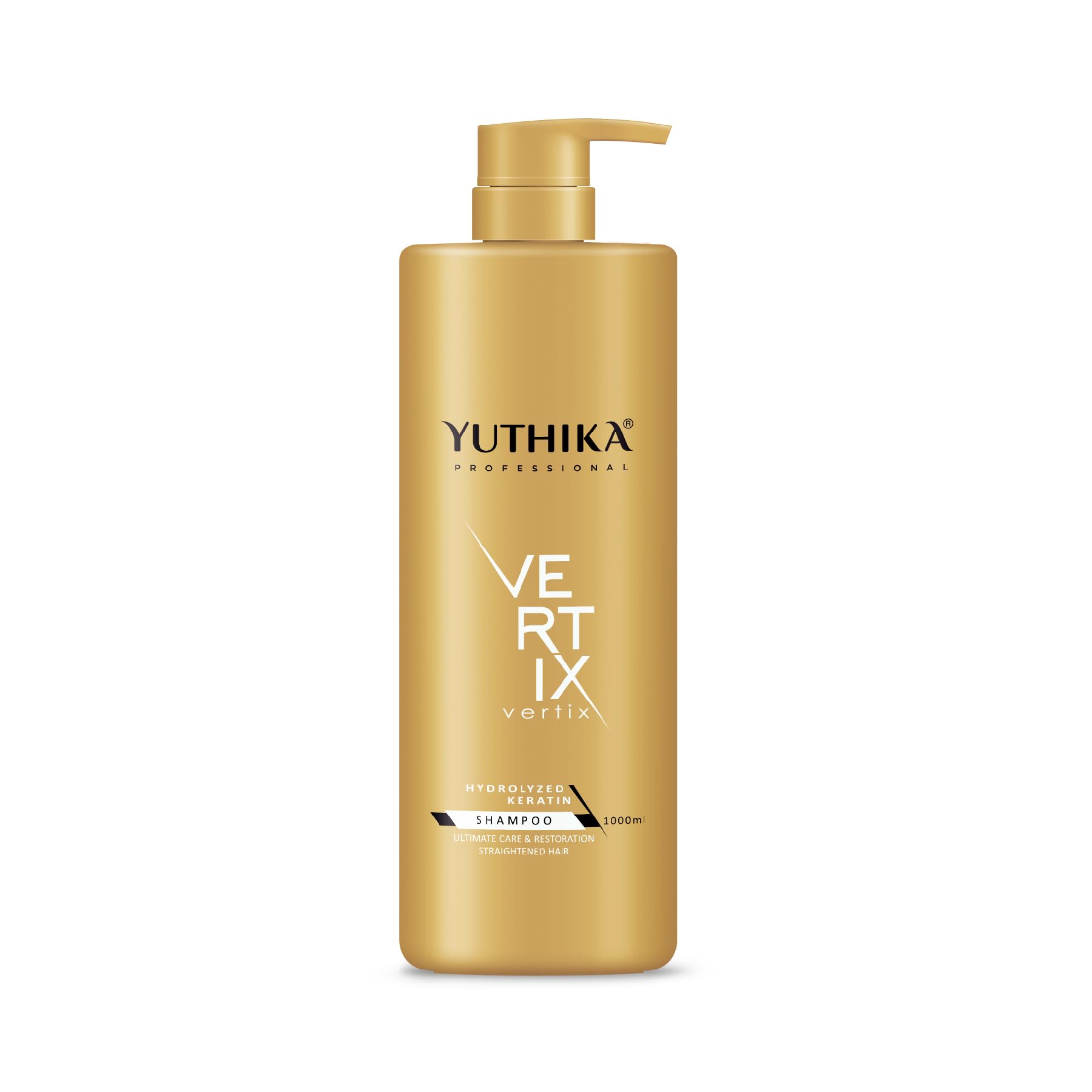 Yuthika Professional Vertix Hydrolyzed Keratin Shampoo Ultimate Care & Restoration 1000ml I Post Care Shampoo For Straightened Hair, Salon Like Smooth Hair-picture-31