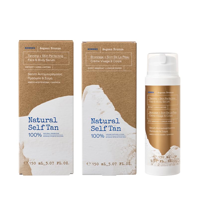 Korres Aegean Bronze Tanning & Skin Perfecting for Face & Body Serum, 150 ml
