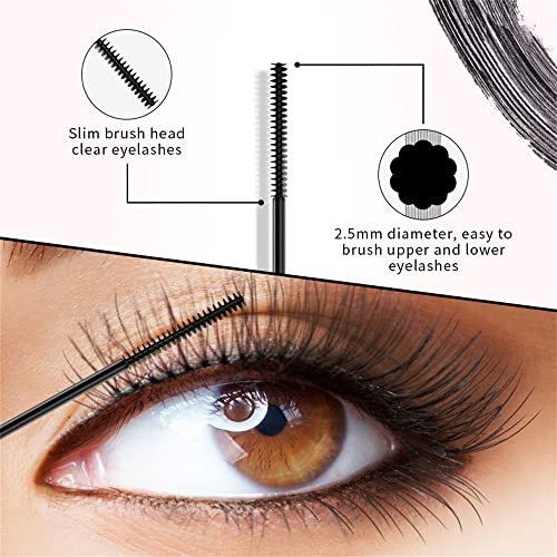 4D Waterproof Mascara,Fine Brushing ，Voluminous Eyelashes, Long Lasting, Smudge-Proof ，Shortest Lashes Coating Them From Root To Tip，Black (1 Pcs） #TOP1