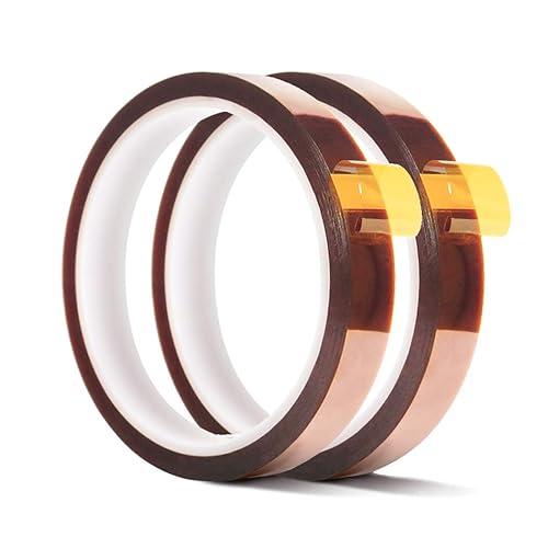 Cinta de prensa de calor- Cinta de sublimación resistente al calor para transferencia de calor, impresoras 3D Cinta de alta temperatura y cinta de