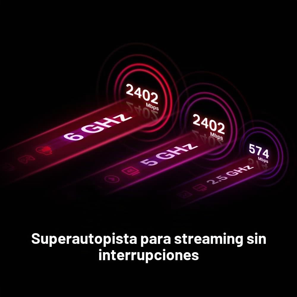 TP-Link Archer TXE72E AX5400Mbps Tri-Band WiFi 6E Bluetooth 5.3 PCIe Adaptador con Dos Antenas, Adaptador WiFi de latencia Ultra Baja para PC, Ideal para AR/VR, transmisión 8K, Compatible con Windows