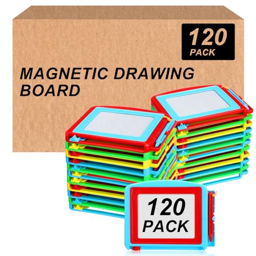 ForraFun 120 Pcs Bulk Magnetic Drawing Board for Kids Small Erasable Sketch Tablet and Travel Writing Painting Pad Toys for Boys and Girls Birthday Party Favors Stocking Stuffers