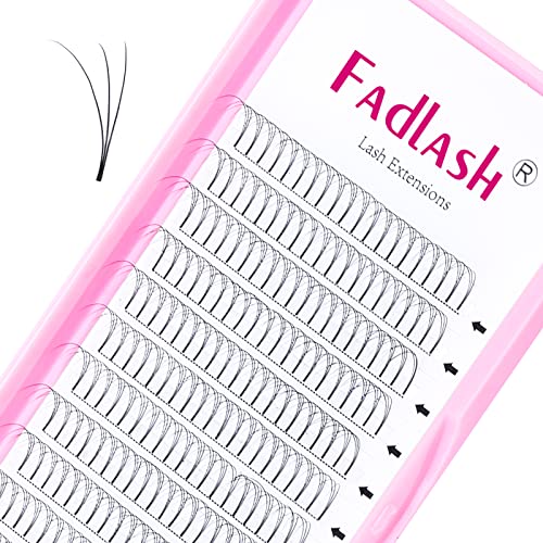 Volumen Wimpern Fadlash 3D 0.07mm D Curl 12mm Künstliche Vorgefertigte Wimpern Wimpernverlängerungen Russische Vorgefertigte Wimpern Fans (3D-0.07-D-12)